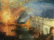 Joseph Mallord William Turner The Burning of the Houses of Parliament painting